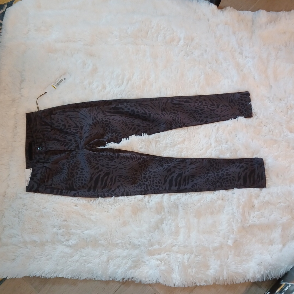 NWT Joe's Jean's The Icon Gray Animal Print Ankle Mid Rise Skinny Jeans … - Picture 10 of 15